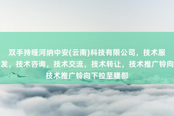 双手持哑河纳中安(云南)科技有限公司，技术服务，技术开发，技术咨询，技术交流，技术转让，技术推广铃向下拉至腰部